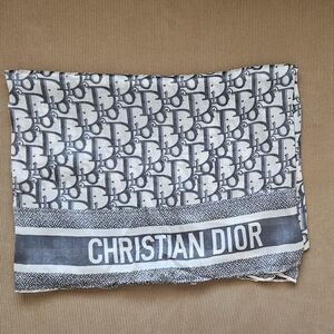 Christian Dior Like Monogram Silk Scarf